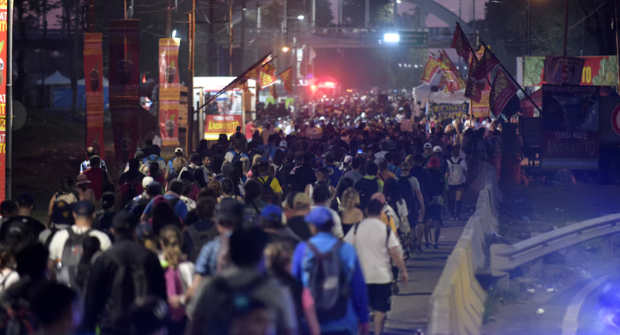  Los cortes de calle comenzaron a las 6 de la mañana.