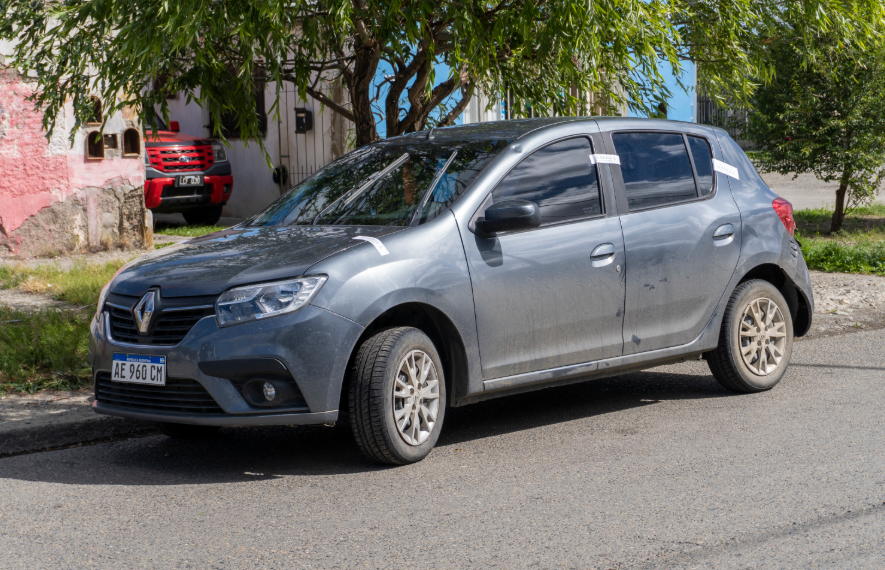  El rodado con las fajas del Poder Judicial, el día después. FOTO: LEANDRO FRANCO/LA OPINIÓN AUSTRAL