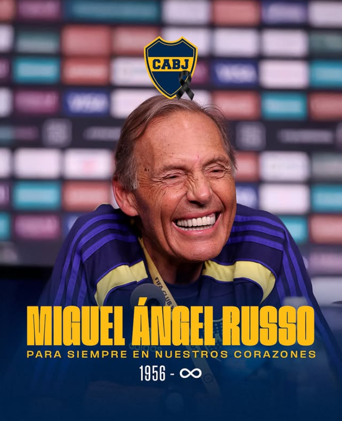 Murió Miguel Ángel Russo, director técnico de Boca Juniors y leyenda del fútbol argentino