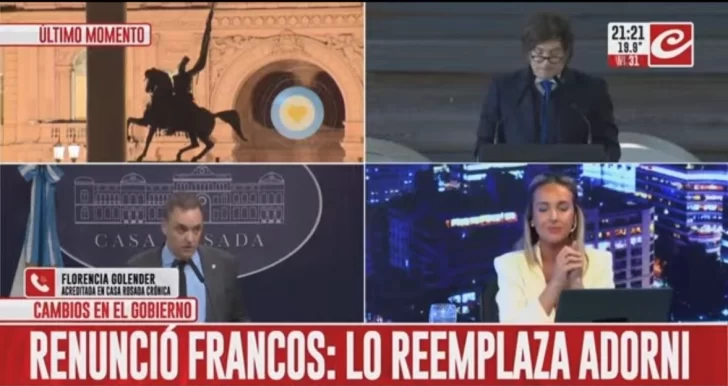  Así lo dio a conocer Crónica este viernes 31 de octubre.