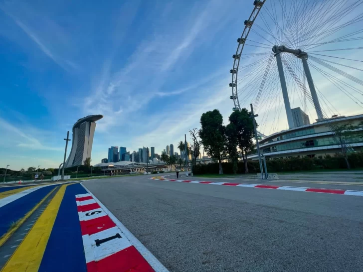  El circuito de Singapur de día.