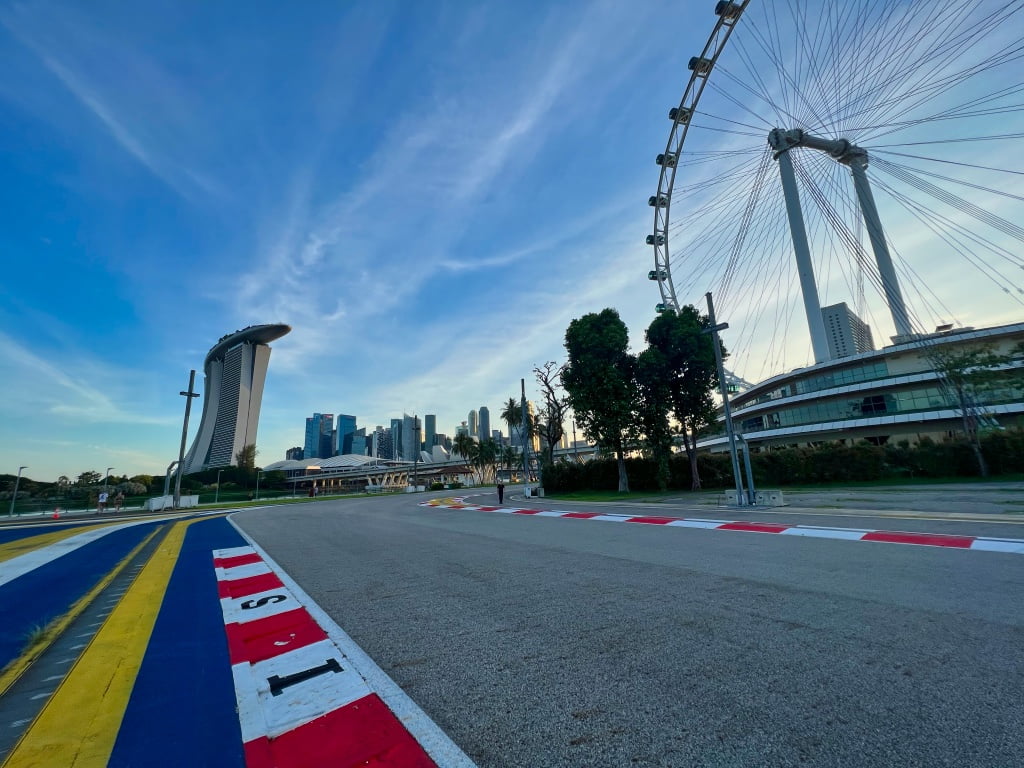  El circuito de Singapur de día.
