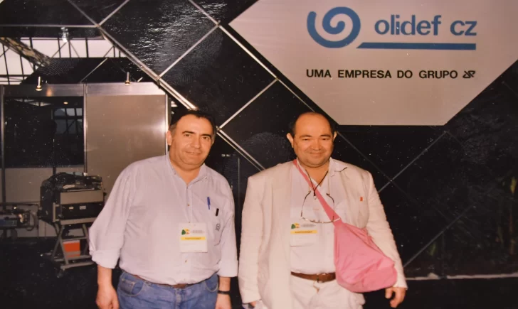  Héctor Tejada y Pedro Campoy en el Congreso Internacional de Pediatría en Río de Janeiro en 1992.