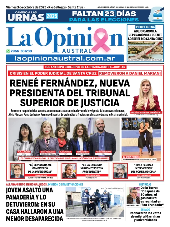 Reneé Fernández, flamante presidenta del Tribunal Superior de Justicia: el conflicto con el exjuez Lerena y el nuevo pedido de juicio político