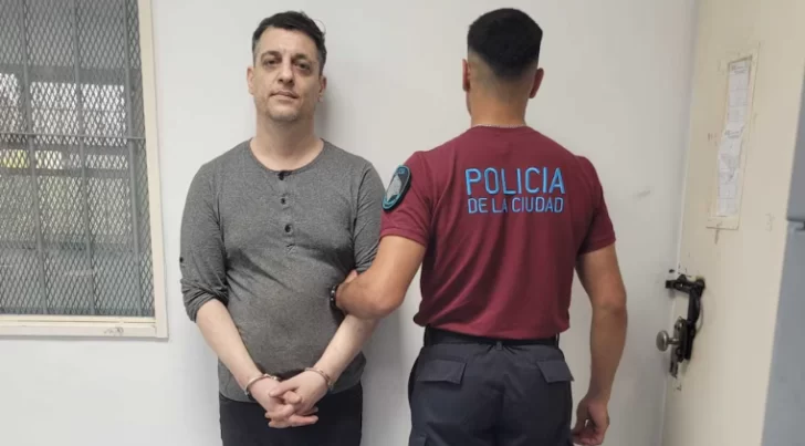 Leandro Esteban García Gómez tras su detención.