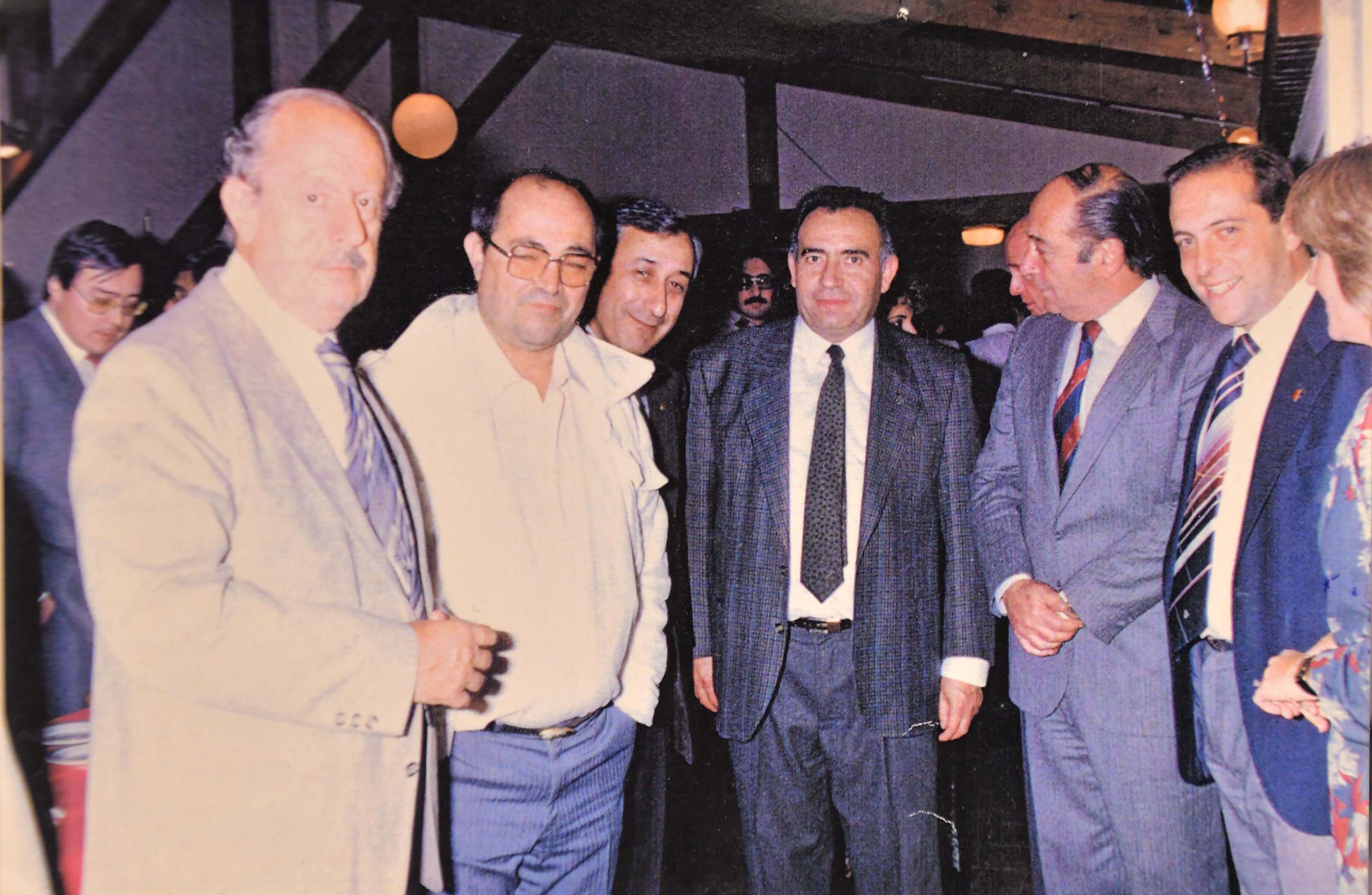  Carlos Gianantonio, Pedro Campoy, Arturo Puricelli, Héctor Tejada, Volonté y Osvaldo Scippo en las Primeras Jornadas de Pediatría Argentina - Chile en 1989.