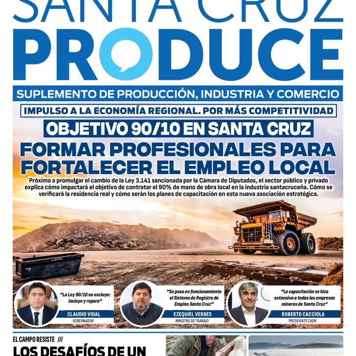 Tapa Suplemento Santa Cruz Produce: Objetivo 90/10, formar profesionales para fortalecer el empleo local