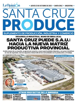 Tapa Suplemento Santa Cruz Produce: Santa Cruz Puede S.A.U., hacia la nueva matriz productiva provincial