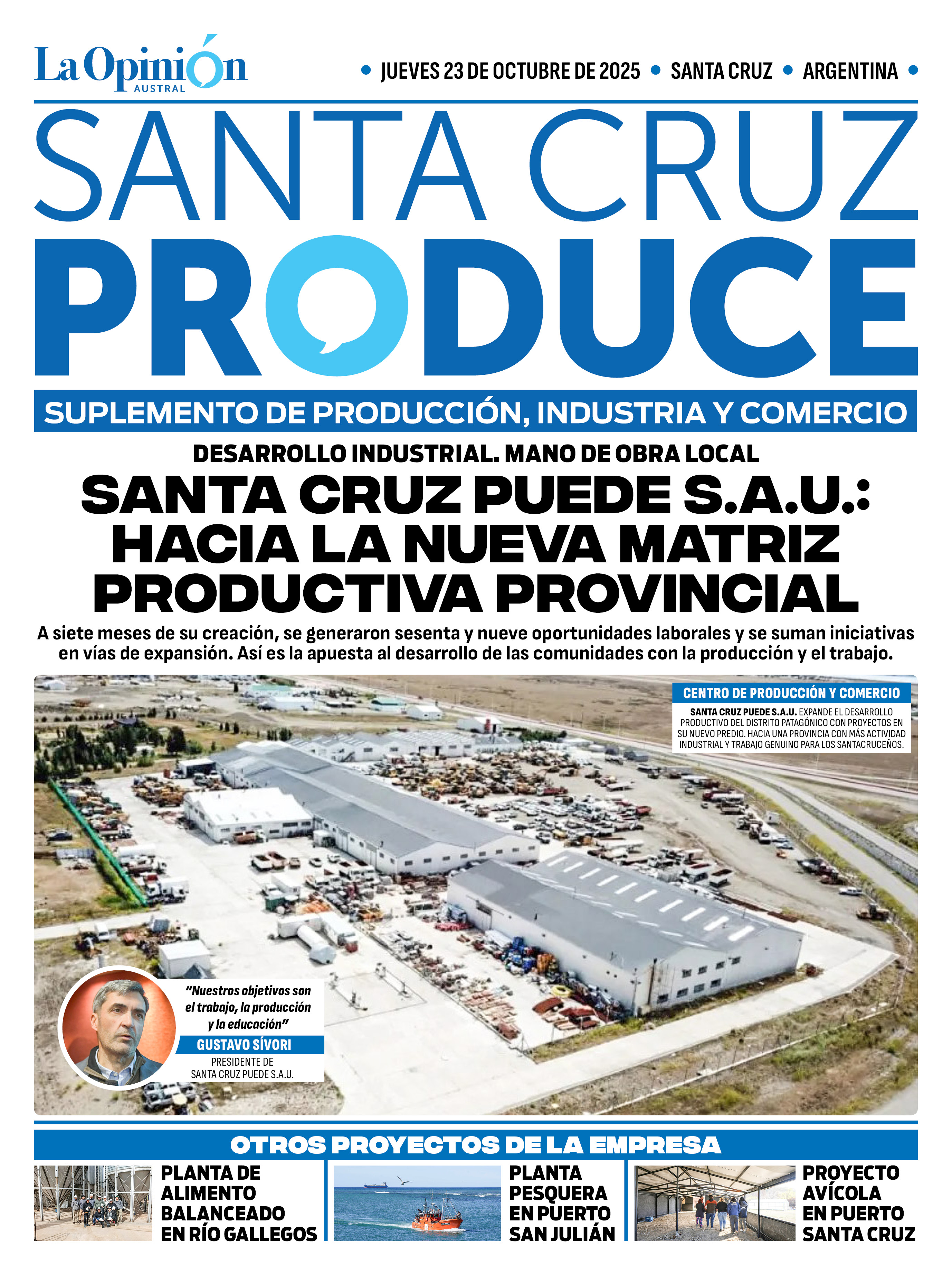 Con Santa Cruz Puede S.A.U., la provincia apuesta a desarrollo y futuro