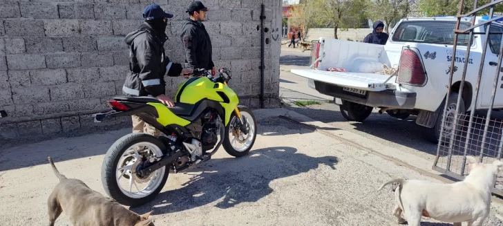 Robaron una moto en Las Heras y la recuperaron en Pico Truncado