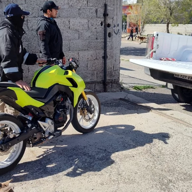 Robaron una moto en Las Heras y la recuperaron en Pico Truncado
