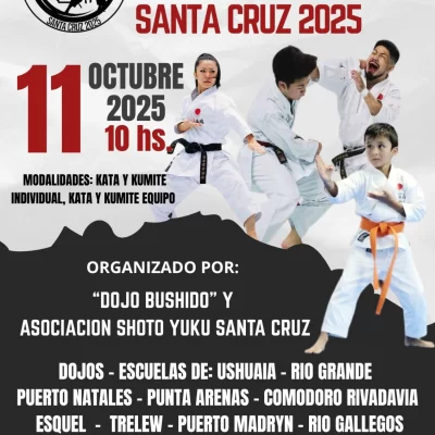 Karate: llega el Torneo Integración Patagónica JKA, casi 200 competidores y acción desde las 10