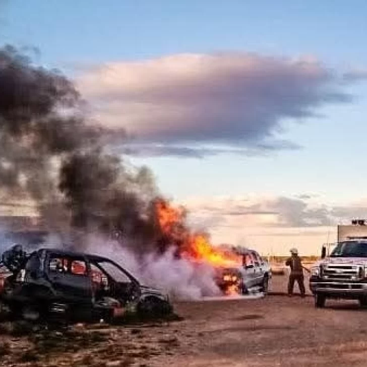 Investigan el incendio de una camioneta en Fitz Roy