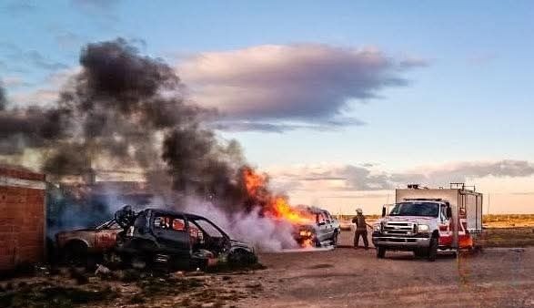 Investigan el incendio de una camioneta en Fitz Roy
