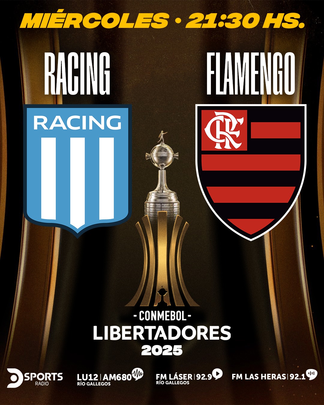 Pelota Libre o Fútbol Libre: cómo ver en vivo Racing vs. Flamengo, por las semifinales de la Copa Libertadores 2025