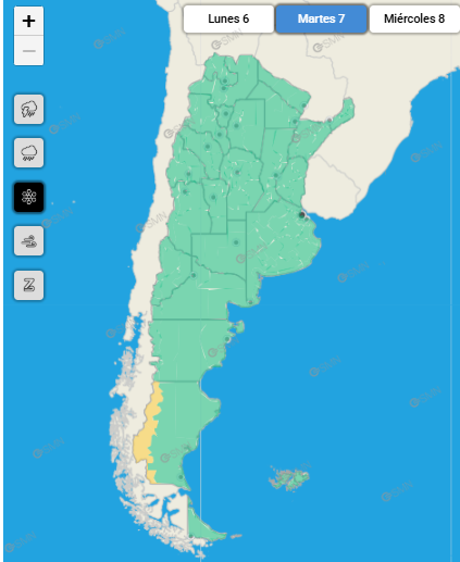 Se viene un martes y miércoles con vientos intensos en Santa Cruz: ¿Qué zonas se verán afectadas?