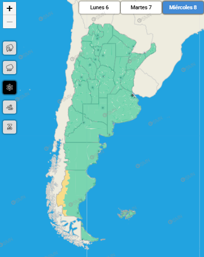Se viene un martes y miércoles con vientos intensos en Santa Cruz: ¿Qué zonas se verán afectadas?