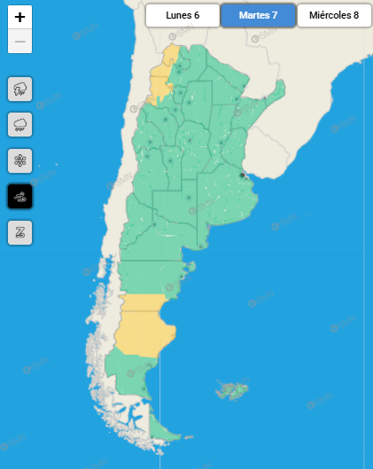 Se viene un martes y miércoles con vientos intensos en Santa Cruz: ¿Qué zonas se verán afectadas?