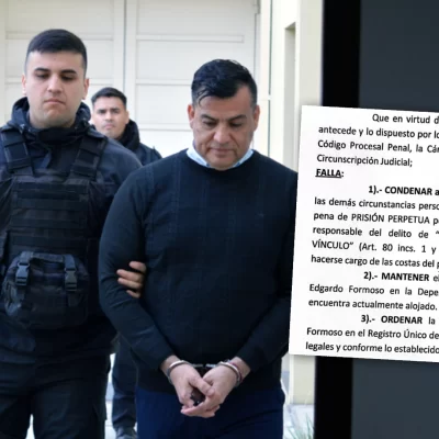 “No me importa ir en cana”: Detalles exclusivos del fallo que condenó a Daniel Formoso por el femicidio de Vanesa Gauna