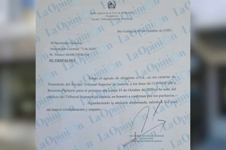  Tras conformar la nueva mayoría con la ampliación del TSJ, el Poder Judicial convocó a paritarias a los empleados judiciales.