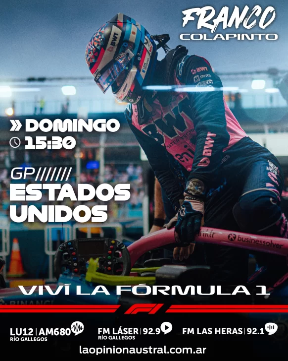Pelota Libre, Roja Directa o Al Ángulo TV: dónde ver la carrera de Franco Colapinto en el GP de Estados Unidos de la Formula 1