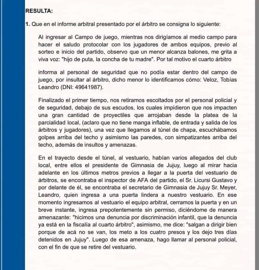 AFA dio 3–0 a Deportivo Madryn por la suspensión en Jujuy y citó a dirigentes del &#8220;Lobo&#8221;