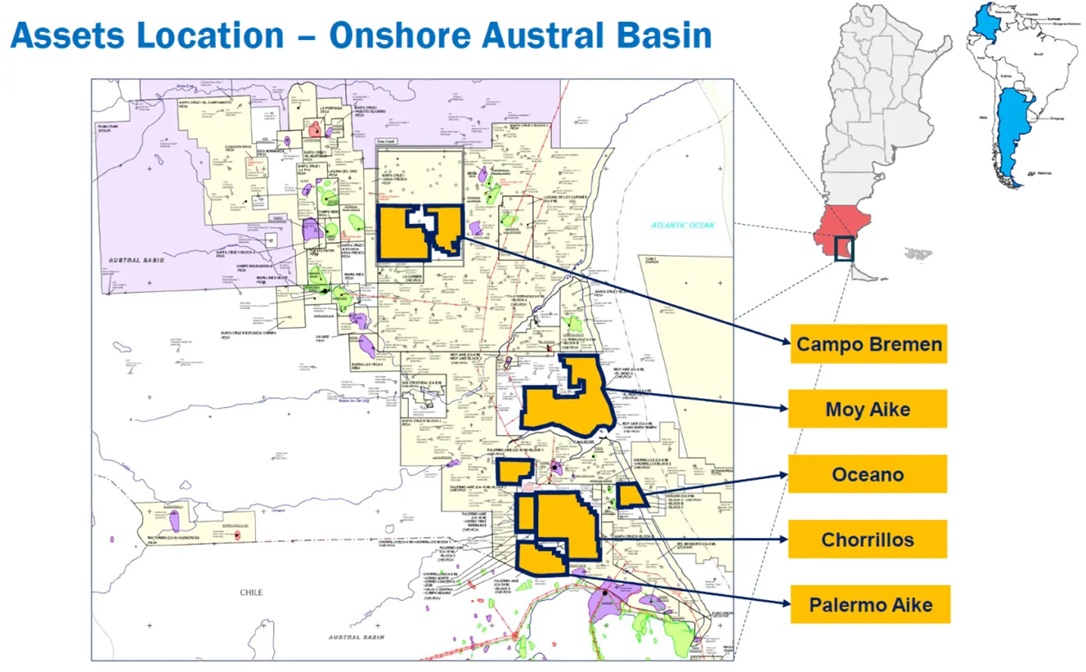  Las áreas en Santa Cruz que la propia petrolera marca en su portal.