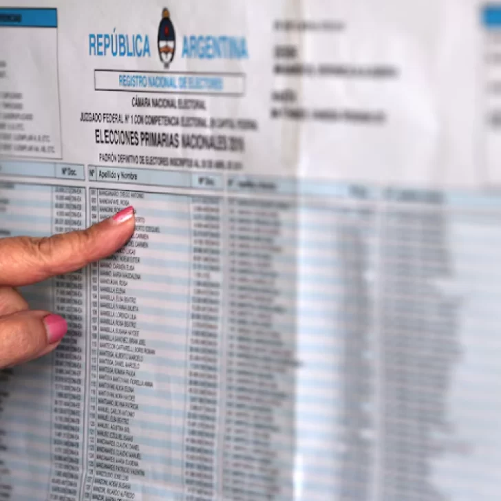 Elecciones legislativas nacionales 2025: consultá acá el padrón