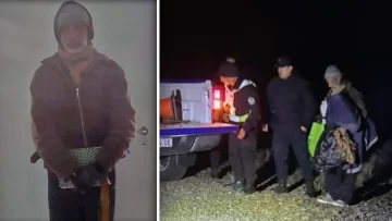 Un peregrino correntino fue asistido por la Policía Caminera en La Esperanza y continúa su travesía hacia Bariloche