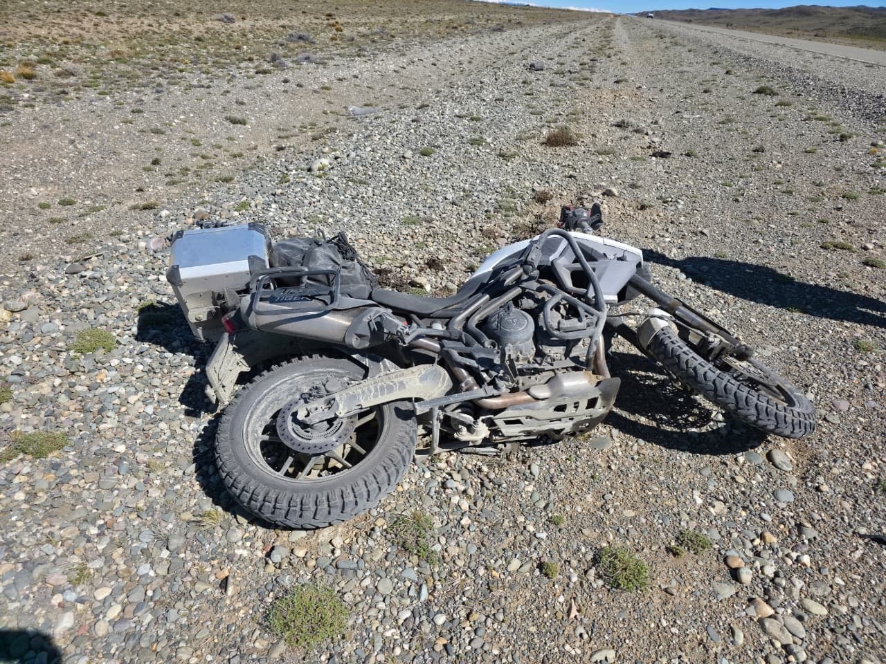  El estado en el que quedó la motocicleta. FOTO: LA GACETA TRUNCADENSE