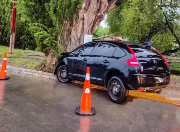 Una mujer al hospital tras perder el control del auto y chocar contra un árbol: está fuera de peligro Una mujer al hospital tras perder el control del auto y chocar contra un árbol: está fuera de peligro
