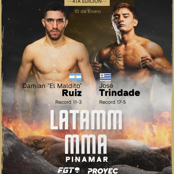 Damián “El Maldito” Ruiz vuelve al octágono en Pinamar: duelo Argentina–Uruguay en LATAMM MMA Damián “El Maldito” Ruiz vuelve al octágono en Pinamar: duelo Argentina–Uruguay en LATAMM MMA