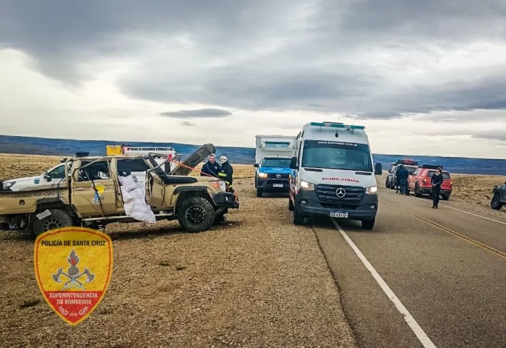 Un turista belga murió y una mujer resultó herida tras un vuelco en la Ruta 40