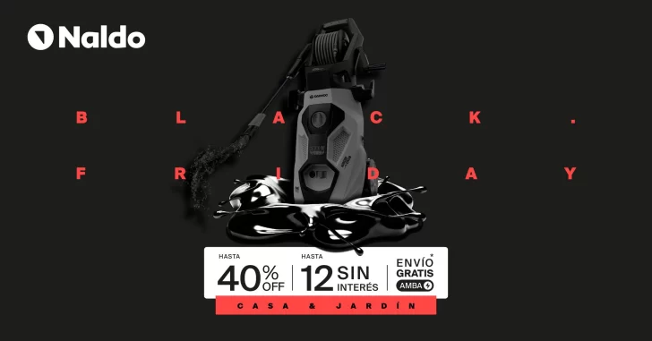Continúa Black Friday en Naldo: Aprovechá descuentos de hasta 40% OFF y 12 cuotas sin interés