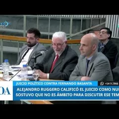 Ruggero defendió a Basanta y sostuvo que el juicio político es nulo