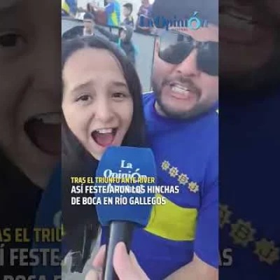 Así festejaron los hinchas de Boca en Río Gallegos Así festejaron los hinchas de Boca en Río Gallegos