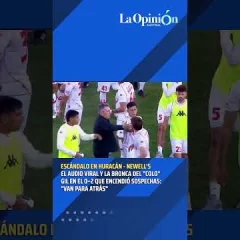 La bronca del “Colo” Gil tras la caída de Huracán ante Newell’s