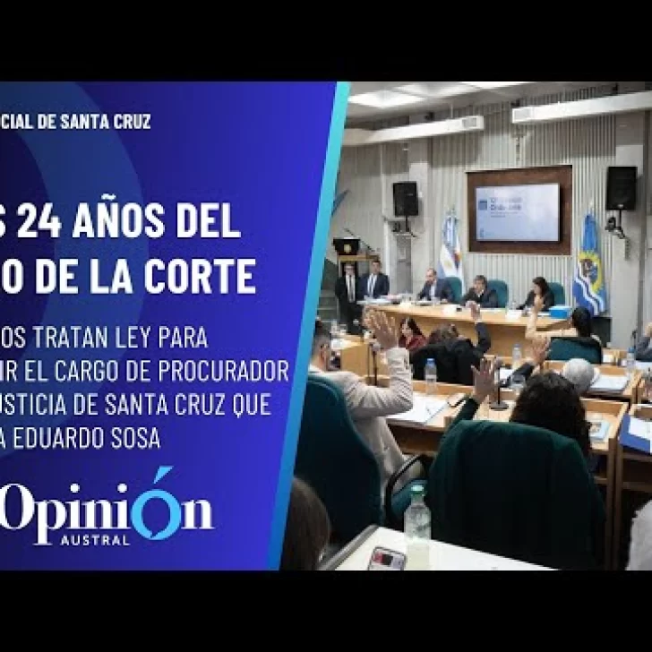 Pasaron a comisiones el proyecto para restituir el cargo de Procurador de la Justicia de Santa Cruz