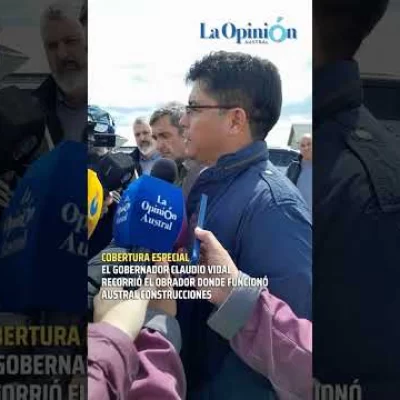Cobertura de La Opinión Austral: Claudio Vidal en Austral Construcciones