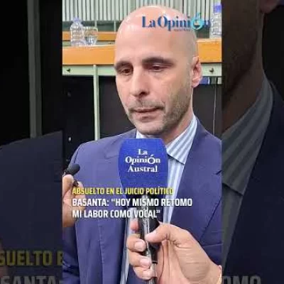 Basanta absuelto: volvió al Tribunal Superior de Justicia y cuestionó la crisis institucional Basanta absuelto: volvió al Tribunal Superior de Justicia y cuestionó la crisis institucional