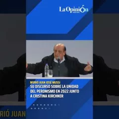 Juan José Mussi: “El peronismo es como un río ancho y caudaloso”