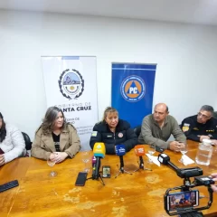 Santa Cruz activó el COE ante vientos que podrían superar los 130 km/h