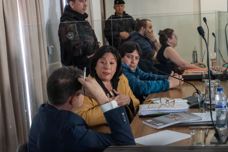  Mariana Barbitta mientras exponía la situación del audio. FOTO: LEANDRO FRANCO/ LA OPINIÓN AUSTRAL