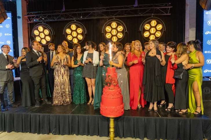 Canal 10 de Mar del Plata festejó los 60 años con una espectacular fiesta