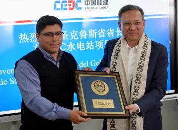 Claudio Vidal en la represa Jorge Cepernic: “Voy a seguir peleando para que esta obra se concrete”