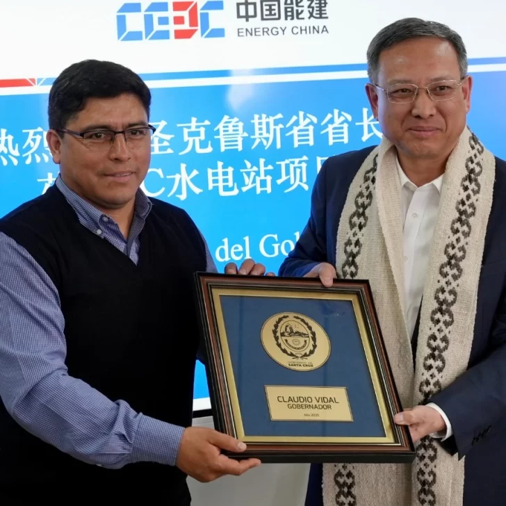 Claudio Vidal en la represa Jorge Cepernic: “Voy a seguir peleando para que esta obra se concrete”