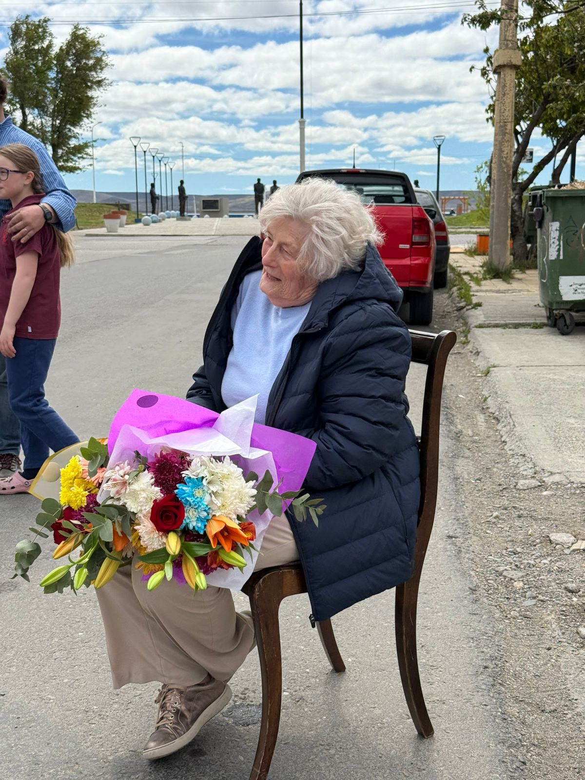  Christine Garvie de Halliday, agasajada en su cumpleaños N° 90.