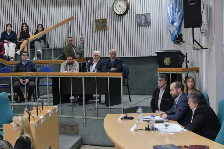  El vicegobernador Fabián Leguizamón presidió la sesión. (Foto: José Silva/La Opinión Austral).