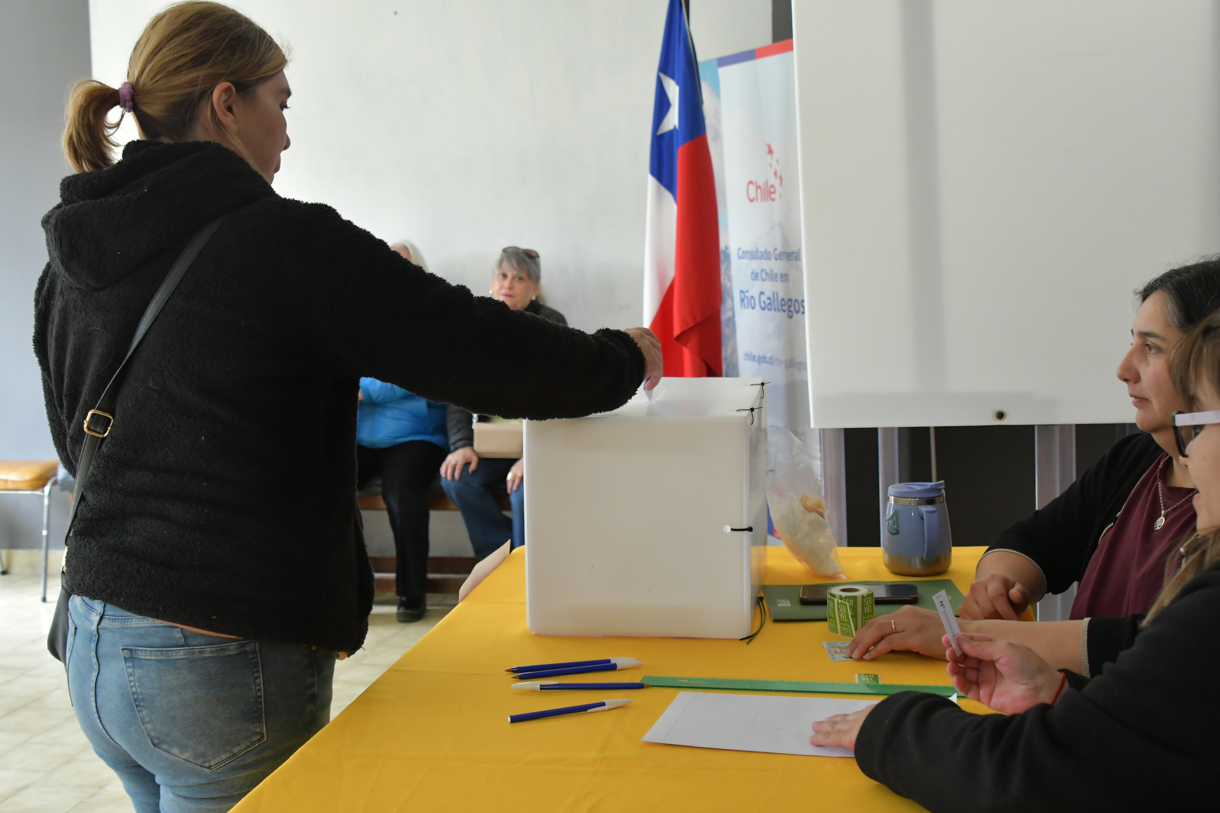  Los comicios comenzaron a las 8 de la mañana. FOTO: JOSÉ SILVA / LA OPINIÓN AUSTRAL.
