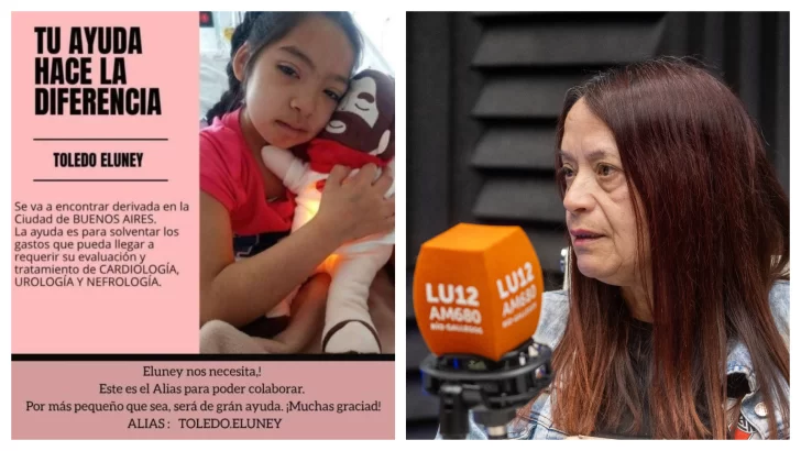 Piden ayuda para una nena de ocho años de Río Gallegos: “Los riñones tienen un daño irreparable”